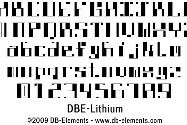 DBE-Lithium Font