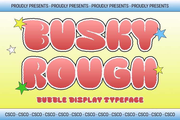 Busky Rough Font