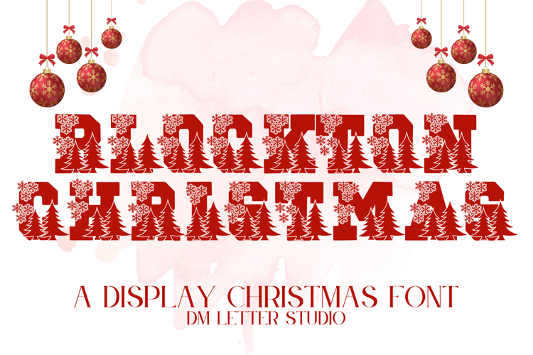 Preview of Blockton Christmas Font