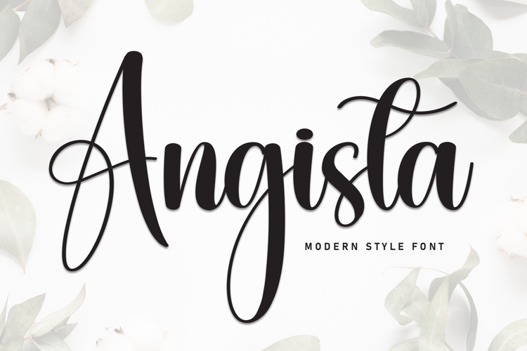 Preview of Angista Font