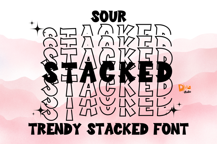 Sour Stacked Personal Font