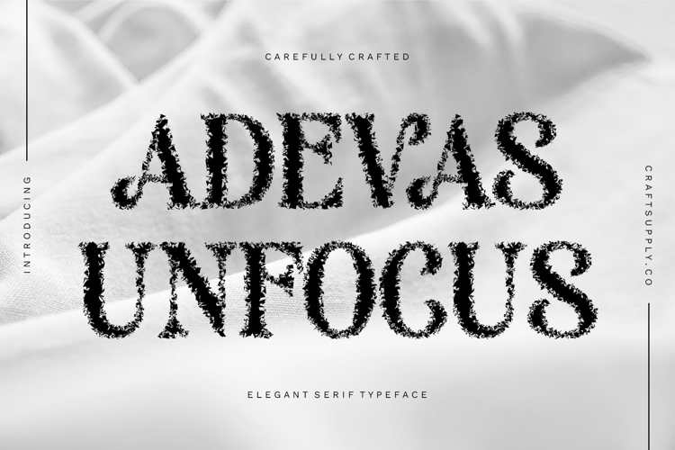 Preview of Adevas Unfocus Font