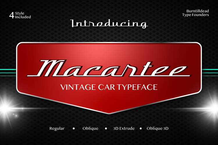 Preview of Macartee Font