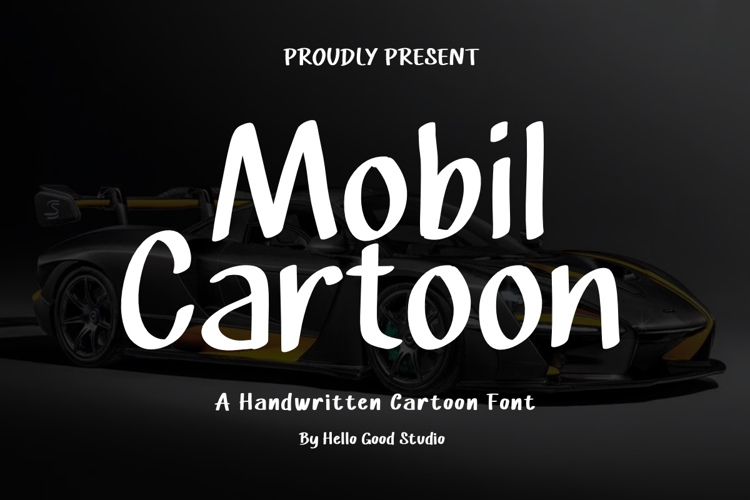 Preview of Mobil Cartoon Font