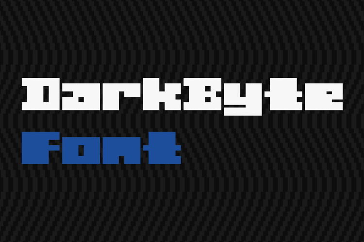 Preview of DarkByte Font