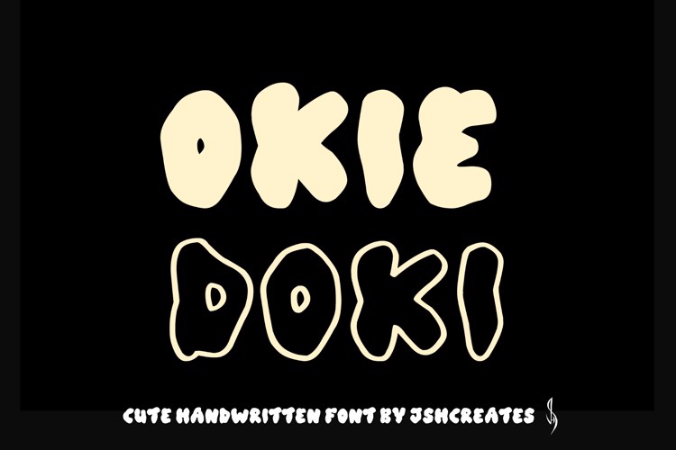 Preview of Okie Doki Font