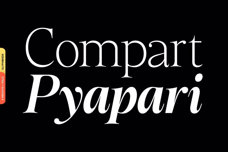Preview of Compart Pyapari Font