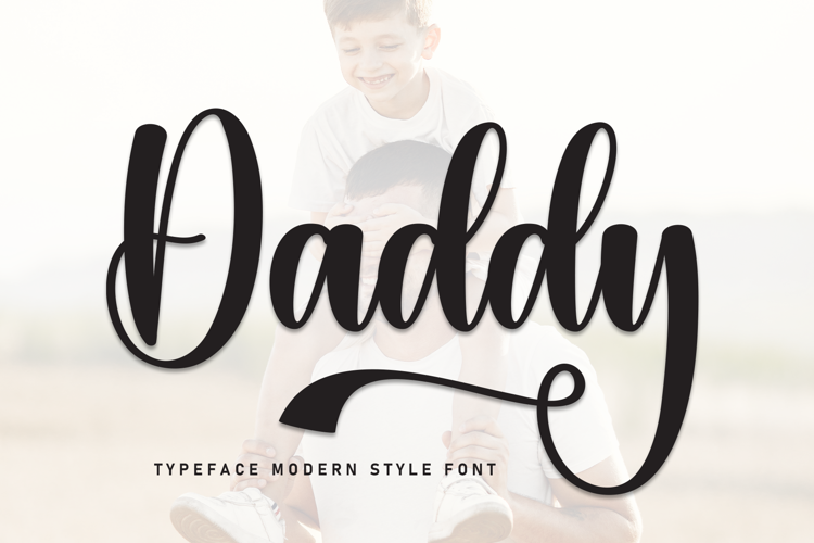 Preview of Daddy Font