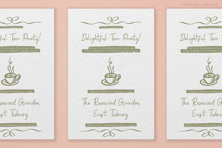 Preview of Sinatra Draw Font