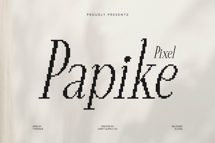 Preview of Papike Pixel Font