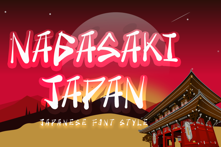 Nagasaki Japan Font