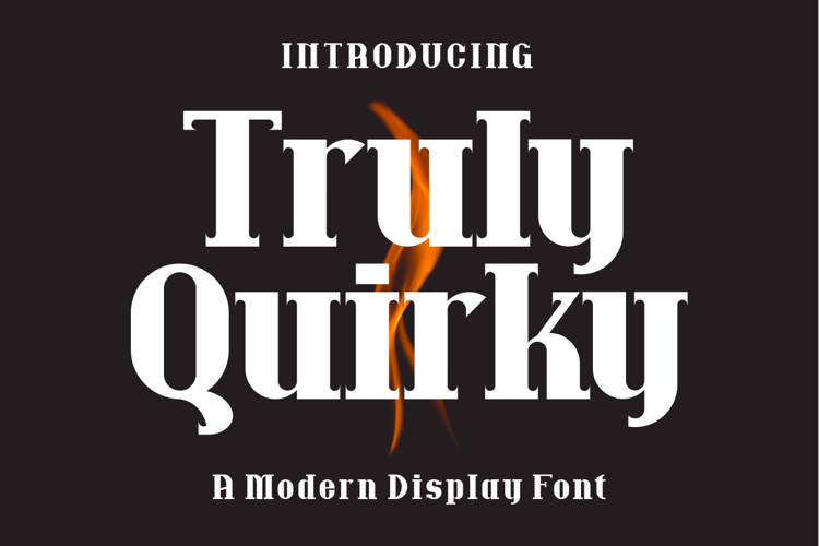 Truly Quirky Font