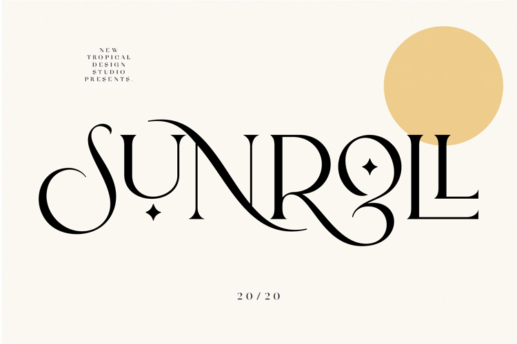 Sunroll Bold Font