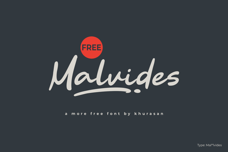Preview of Malvides Font