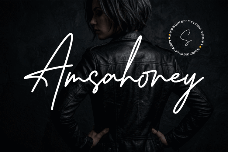 Preview of Amsahoney Font