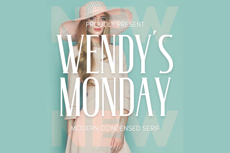 Preview of Wendy 's Monday Font