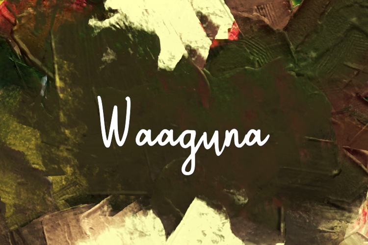 Preview of w Waaguna Font