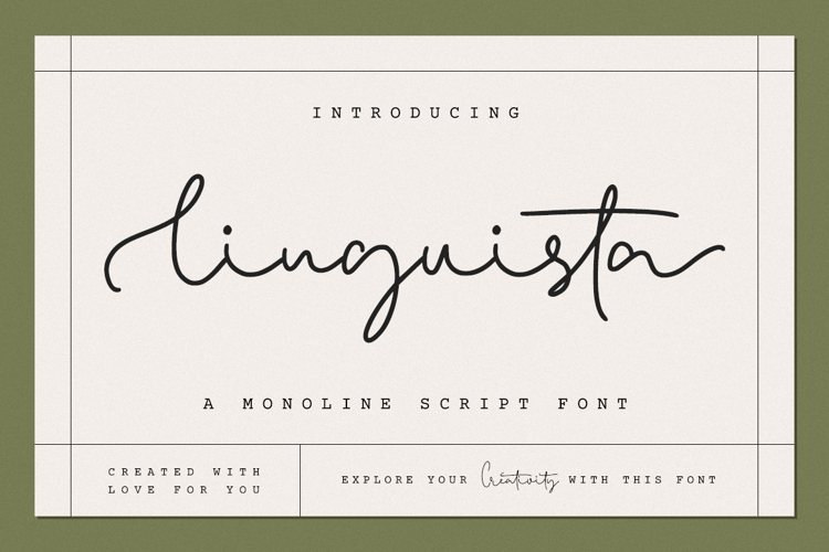 Preview of Linguista Font