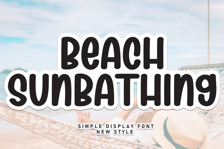 Preview of Beach Sunbathing Font