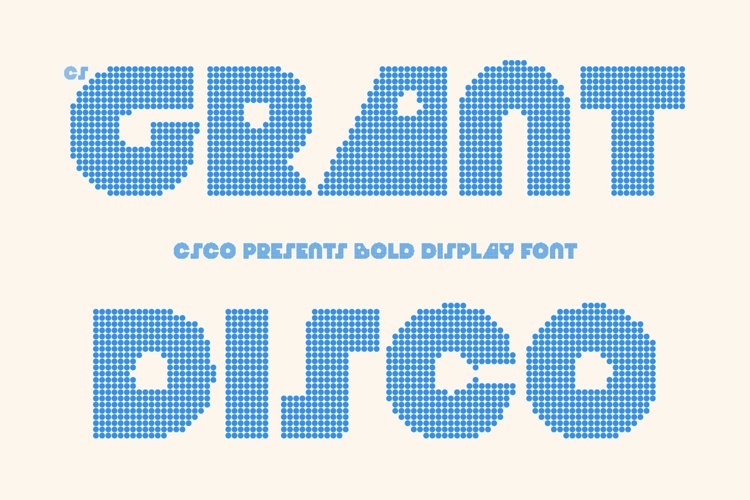 Preview of CS Grant Disco Font