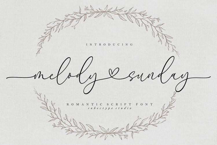 Heart Connected - Melody Sunday Font