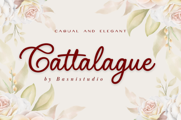 Preview of Cattalague Font