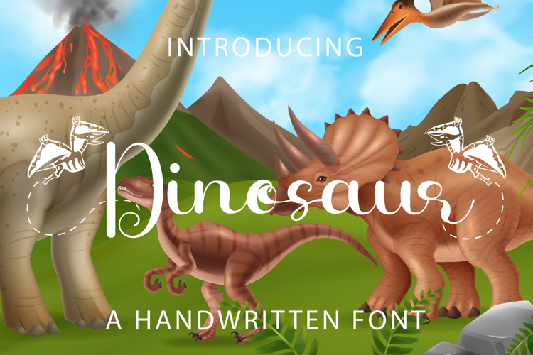 Preview of Dinosaur Font