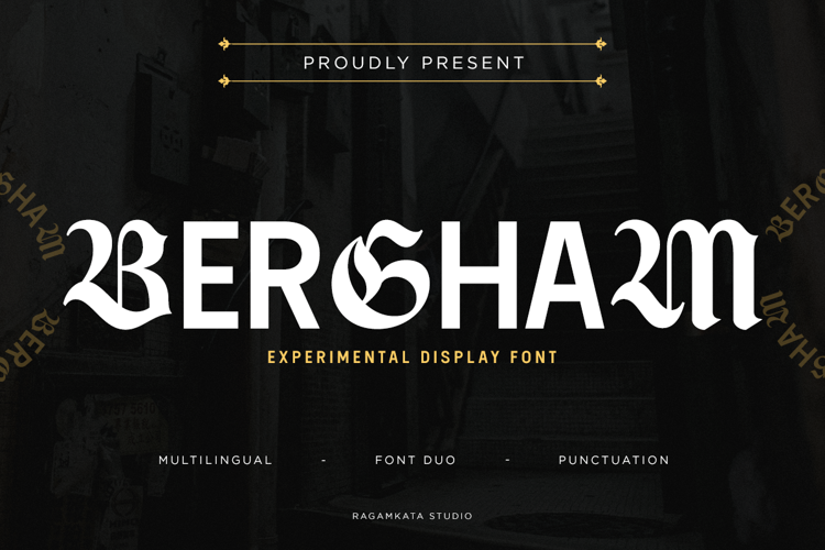 Preview of Bergham Font