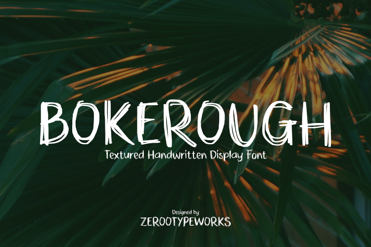Preview of ZRTW BokeRough Font