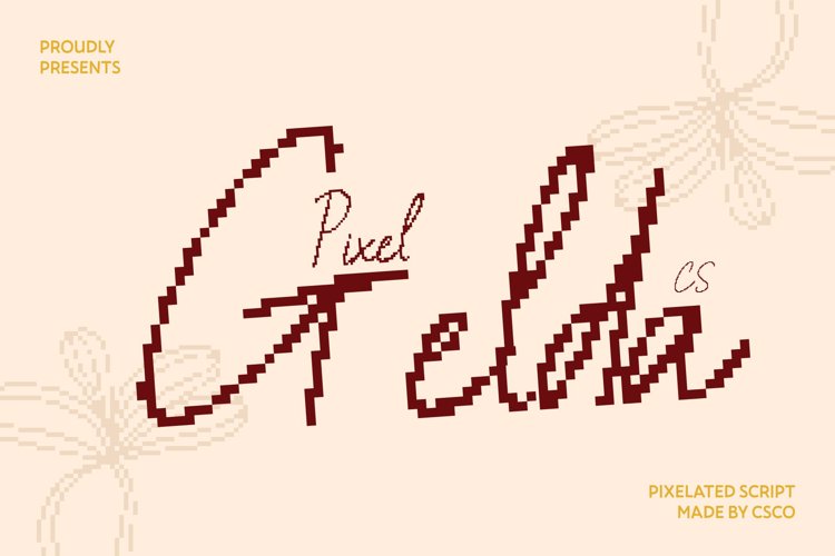 Preview of CS Gelda Pixel Font