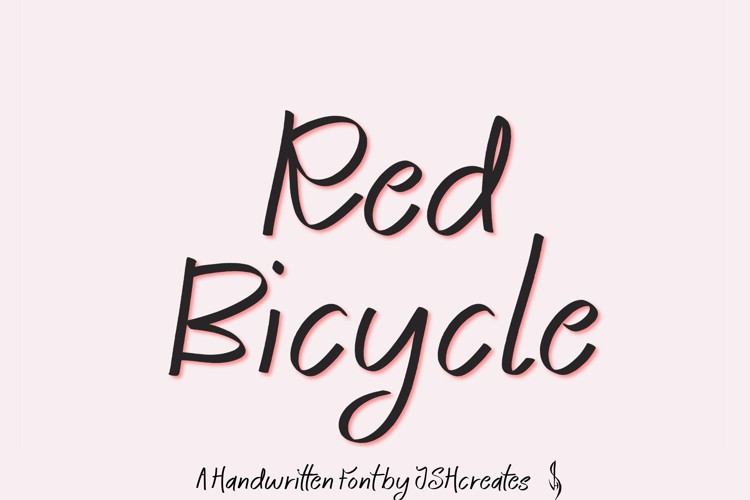Preview of Red Bicycle Font