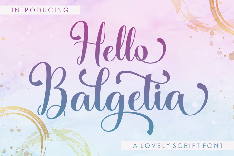 Hello Balgetia Font