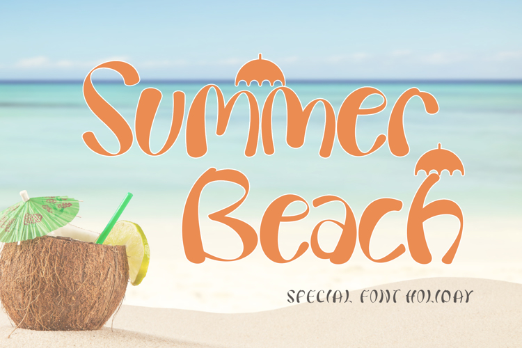 Summer Beach Font | Yoga Letter | FontSpace