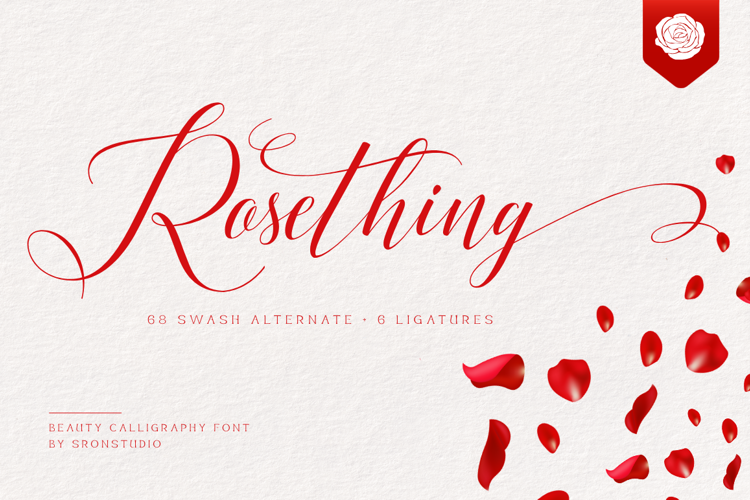 Preview of Rosething Font