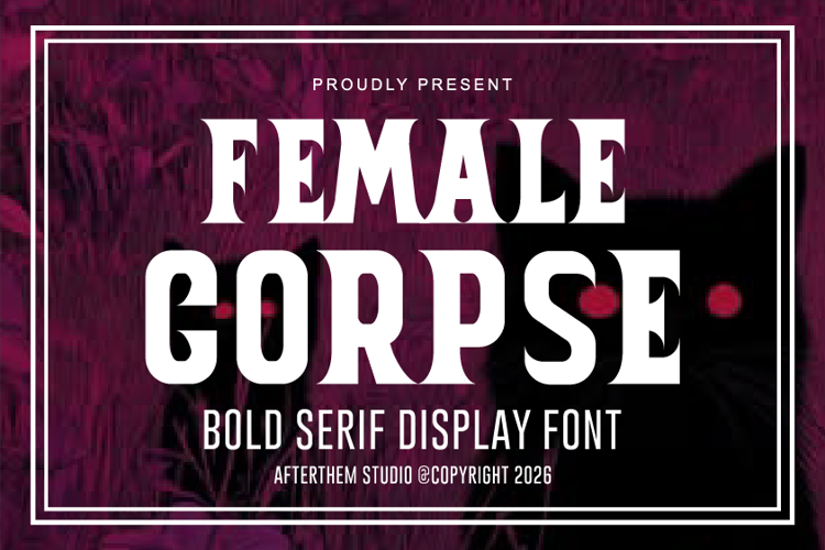 Preview of Female Coprse Font