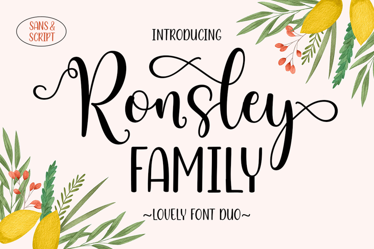 Ronsley Family Font