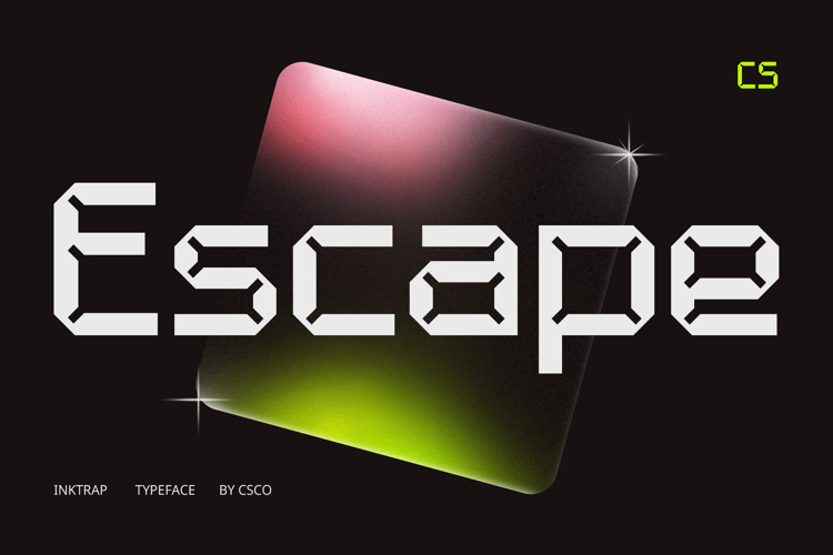 Preview of CS Escape Font