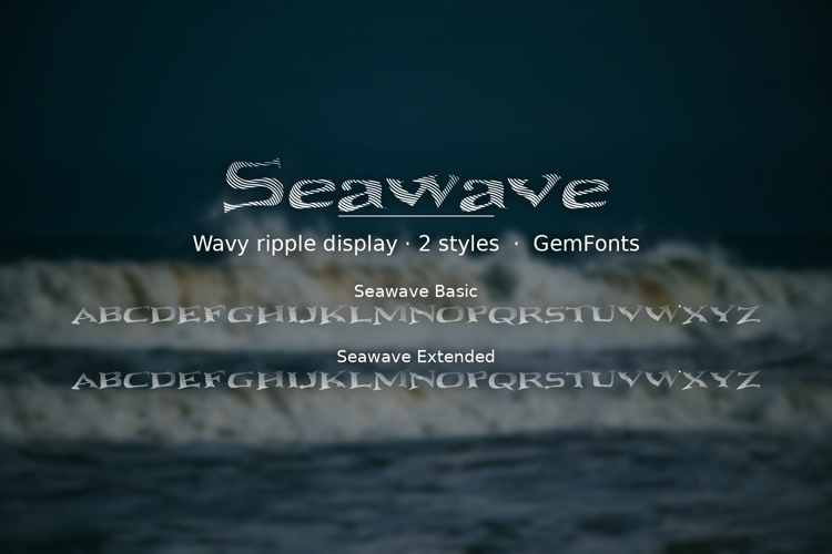 Preview of Seawave Font
