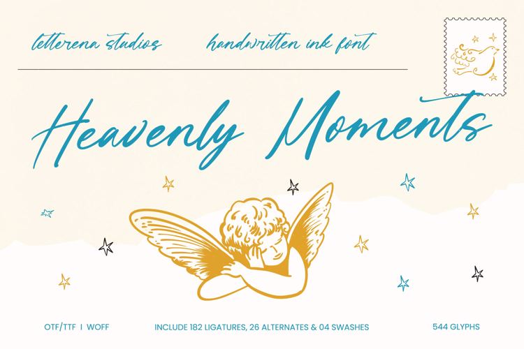Preview of Heavenly Moments VERSION Font