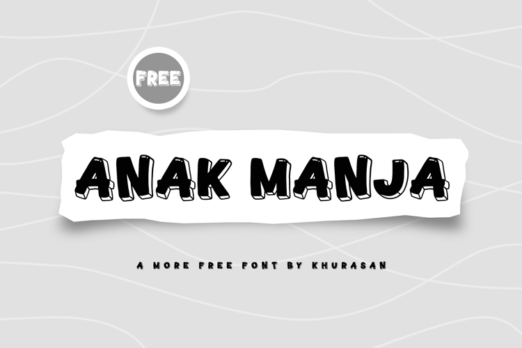 Preview of Anak Manja Font