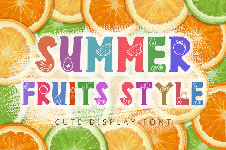 Summer Fruits Style Font