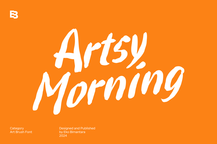 Preview of Artsy Morning Font