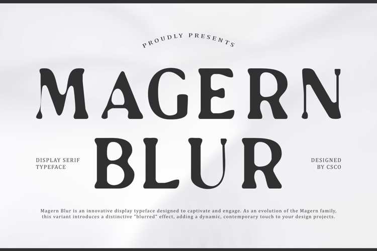 Magern Blur Font