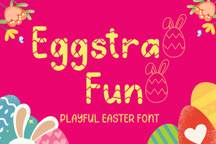 Preview of Eggstra Fun Font