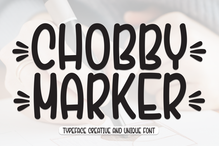 Preview of Chobby Marker Font