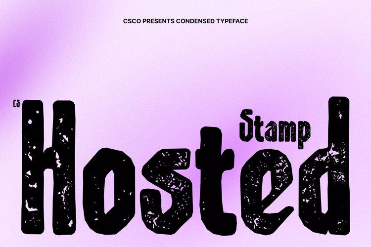 Preview of CS Hosted Stamp Font