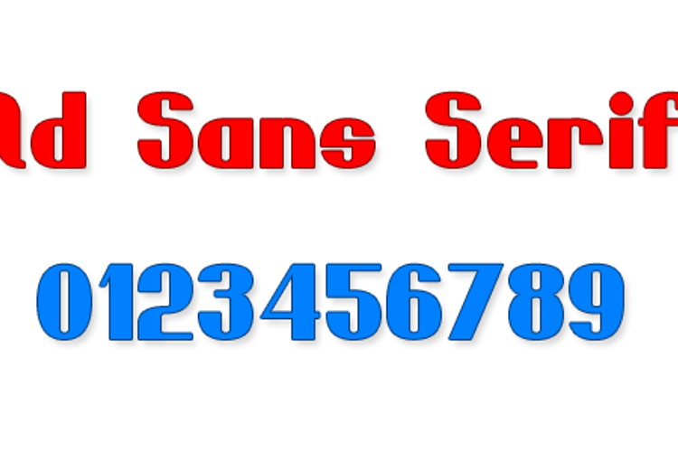 Bold Sans Serif 7 Font