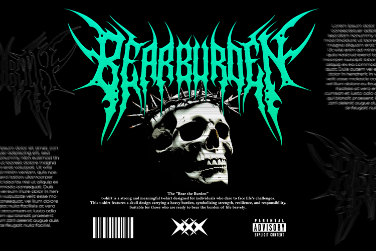 Preview of Darkpulse Font