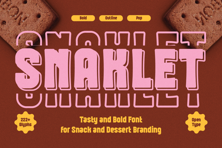 Preview of Snaklet Pop Font