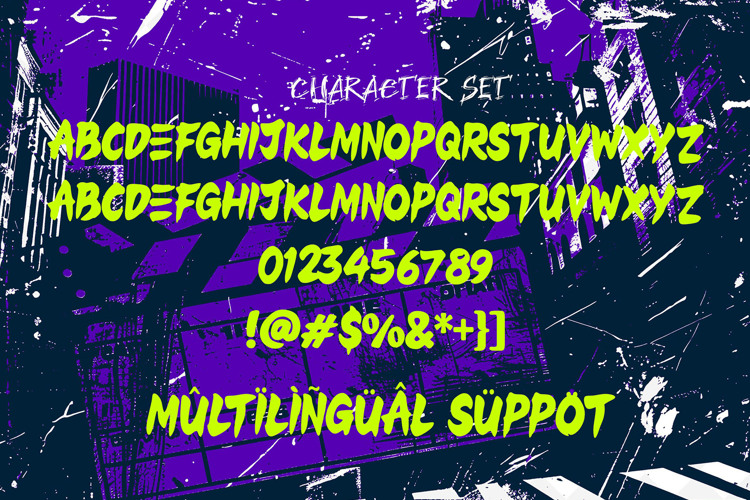 Preview of Chicken Punk Font